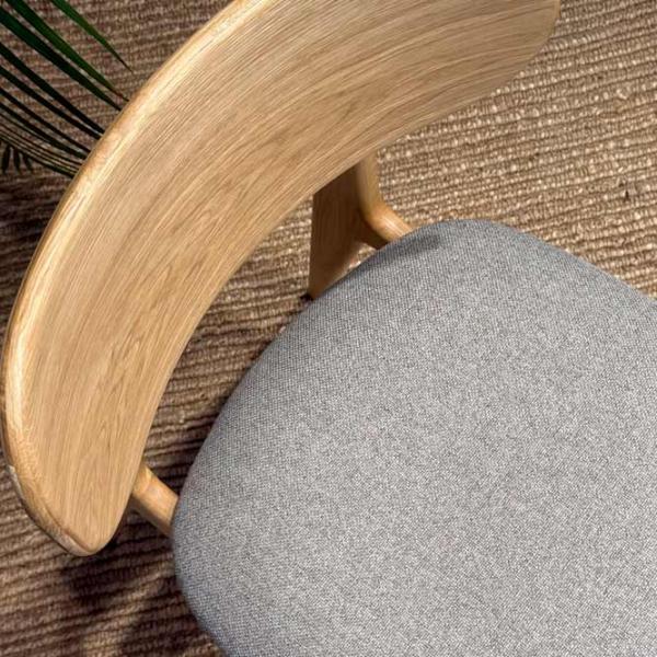 Кухонный стул Mobicasa Polo Textil/ Натуральный Серый photo 5 Кухонный стул Mobicasa Polo Textil/ Натуральный Серый photo 5