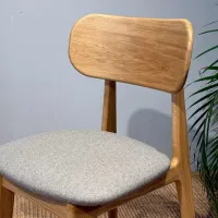 Scaun de bucătărie Mobicasa Polo Textil/ Natural Gray photo 7