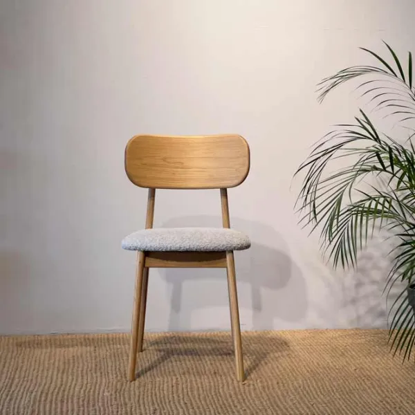 Scaun de bucătărie Mobicasa Polo Textil/ Natural Gray photo 2 Scaun de bucătărie Mobicasa Polo Textil/ Natural Gray photo 2