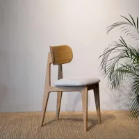 Scaun de bucătărie Mobicasa Polo Textil/ Natural Gray photo 3