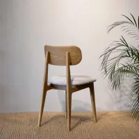 Scaun de bucătărie Mobicasa Polo Textil/ Natural Gray photo 4