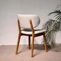 Scaun de bucătărie Mobicasa Arno Textil/ Natural Gray photo 2