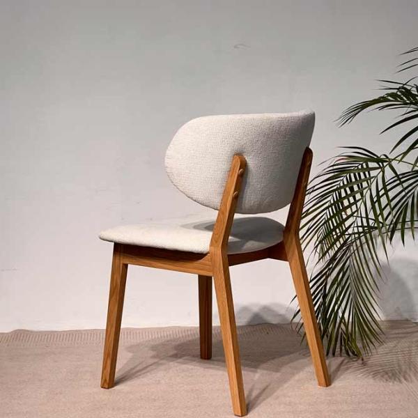 Scaun de bucătărie Mobicasa Arno Textil/ Natural Gray photo 3 Scaun de bucătărie Mobicasa Arno Textil/ Natural Gray photo 3