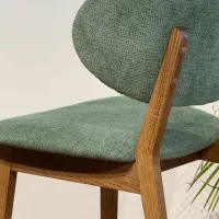 Scaun de bucătărie Mobicasa Arno Textil/ Rustic Green photo 5