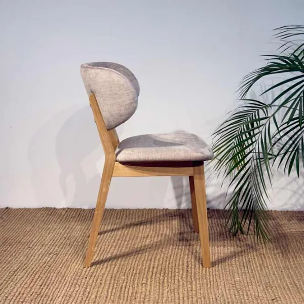 Scaun de bucătărie Mobicasa Arno Textil/ Natural Gray photo 2 Scaun de bucătărie Mobicasa Arno Textil/ Natural Gray photo 2