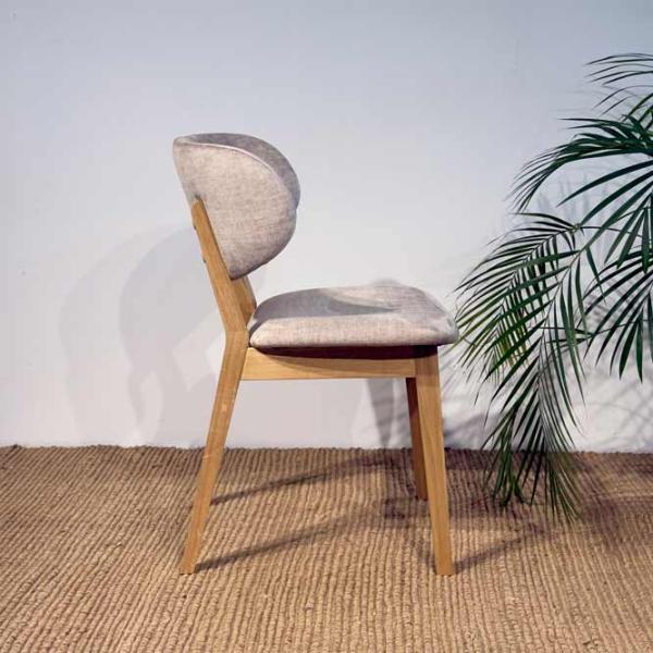 Scaun de bucătărie Mobicasa Arno Textil/ Natural Gray photo 2 Scaun de bucătărie Mobicasa Arno Textil/ Natural Gray photo 2