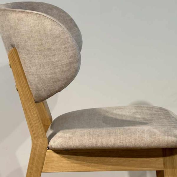 Scaun de bucătărie Mobicasa Arno Textil/ Natural Gray photo 3 Scaun de bucătărie Mobicasa Arno Textil/ Natural Gray photo 3