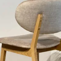 Scaun de bucătărie Mobicasa Arno Textil/ Natural Gray photo 7