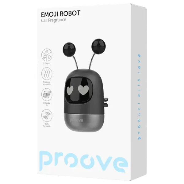 Aromatizator auto Proove Emoji Robot Lovely Cologne / / pe grila de ventilare photo 2