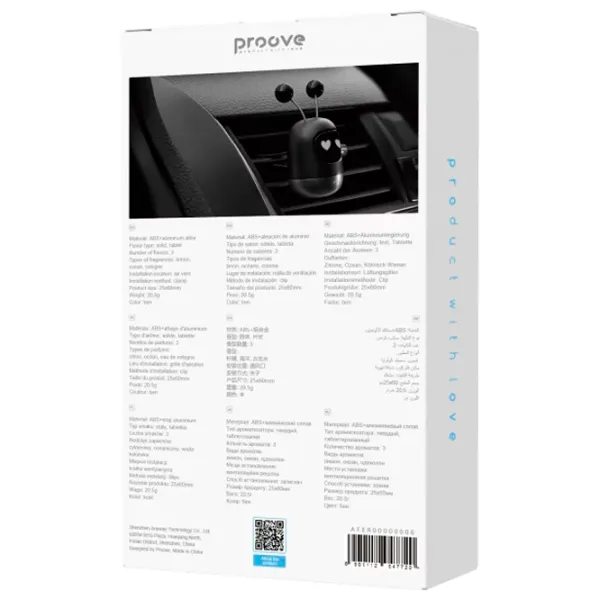 Aromatizator auto Proove Emoji Robot Lovely Cologne / / pe grila de ventilare photo 3