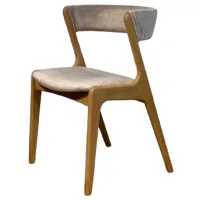 Scaun de bucătărie Mobicasa Danish Stofă/ Natural Gray