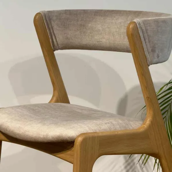 Scaun de bucătărie Mobicasa Danish Stofă/ Natural Gray photo 2 Scaun de bucătărie Mobicasa Danish Stofă/ Natural Gray photo 2