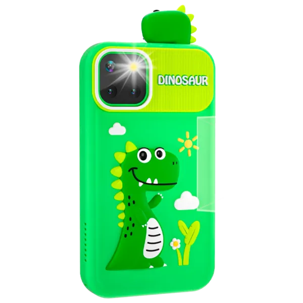 Jucărie interactivă Cute Pet Smart Phone PI Plus Dinosaur  3+ / Black Green photo 2