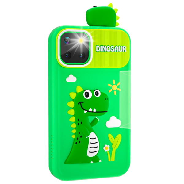 Jucărie interactivă Cute Pet Smart Phone PI Plus Dinosaur  3+ / Black Green photo 2