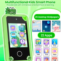 Jucărie interactivă Cute Pet Smart Phone PI Plus Dinosaur 3+ / Black Green photo 4