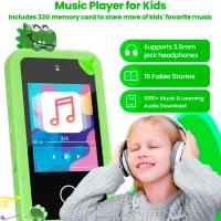 Jucărie interactivă Cute Pet Smart Phone PI Plus Dinosaur 3+ / Black Green photo 5
