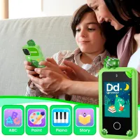 Jucărie interactivă Cute Pet Smart Phone PI Plus Dinosaur 3+ / Black Green photo 7