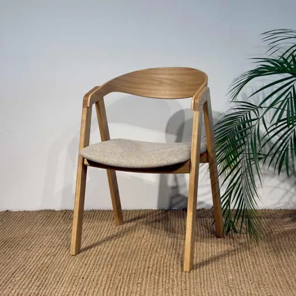 Scaun de bucătărie Mobicasa Izi Stofă/ Natural Gray photo 2 Scaun de bucătărie Mobicasa Izi Stofă/ Natural Gray photo 2