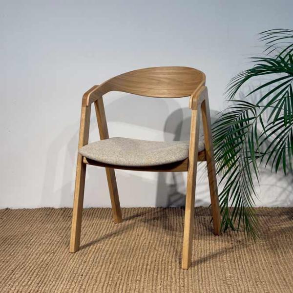 Scaun de bucătărie Mobicasa Izi Stofă/ Natural Gray photo 2 Scaun de bucătărie Mobicasa Izi Stofă/ Natural Gray photo 2