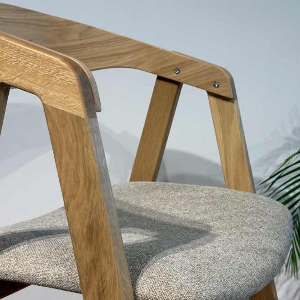 Scaun de bucătărie Mobicasa Izi Stofă/ Natural Gray photo 4 Scaun de bucătărie Mobicasa Izi Stofă/ Natural Gray photo 4