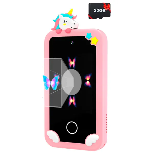 Jucărie interactivă Cute Pet Smart Phone PI Plus Unicorn  3+ / Black Pink photo 3
