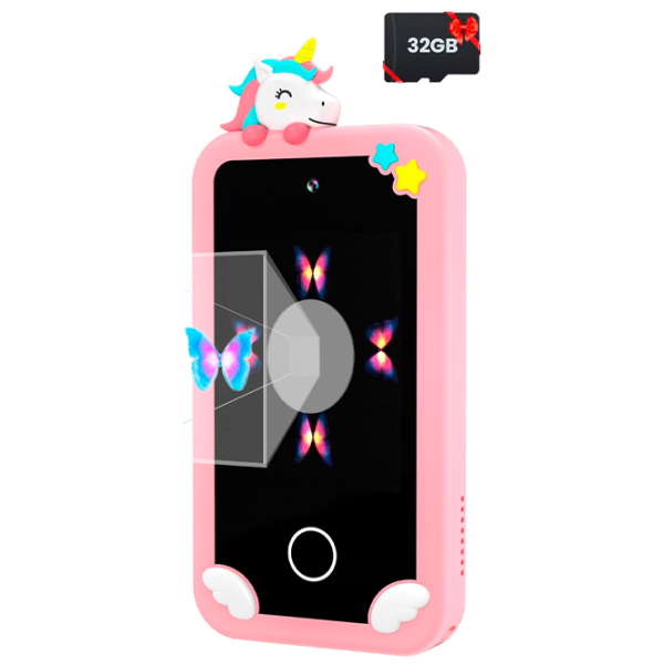 Jucărie interactivă Cute Pet Smart Phone PI Plus Unicorn  3+ / Black Pink photo 3
