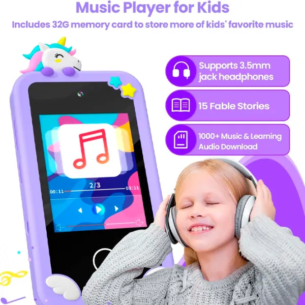 Интерактивная игрушка Cute Pet Smart Phone PI Plus Unicorn  3+ / Черный Фиолетовый photo 4