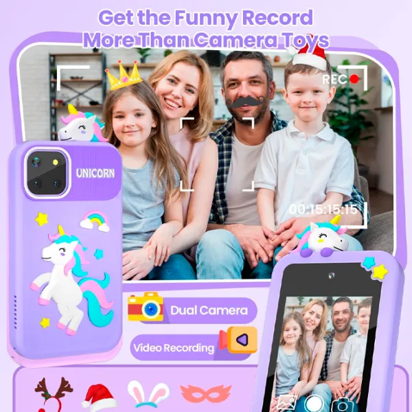 Интерактивная игрушка Cute Pet Smart Phone PI Plus Unicorn  3+ / Черный Фиолетовый photo 5