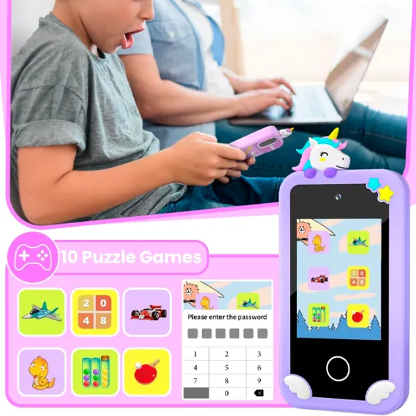 Интерактивная игрушка Cute Pet Smart Phone PI Plus Unicorn  3+ / Черный Фиолетовый photo 7