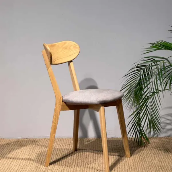 Scaun de bucătărie Mobicasa ISKU Stofă/ Natural Gray photo 2 Scaun de bucătărie Mobicasa ISKU Stofă/ Natural Gray photo 2