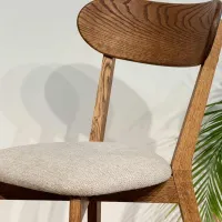 Scaun de bucătărie Mobicasa ISKU Stofă/ Rustic Cream photo 2