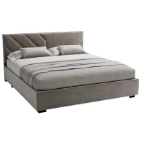 Кровать My-Style my-Kira 140 x 200 см / Фанера / Тёмно-серый