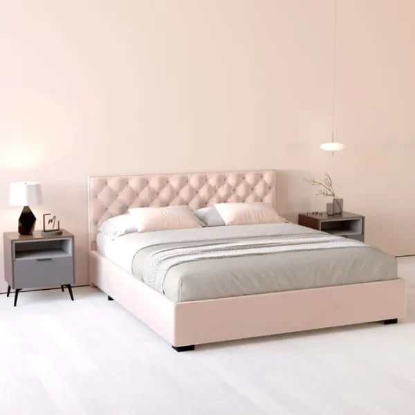 Кровать My-Style my-Mona 200 x 200 см / Фанера / Светло-розовый photo 5