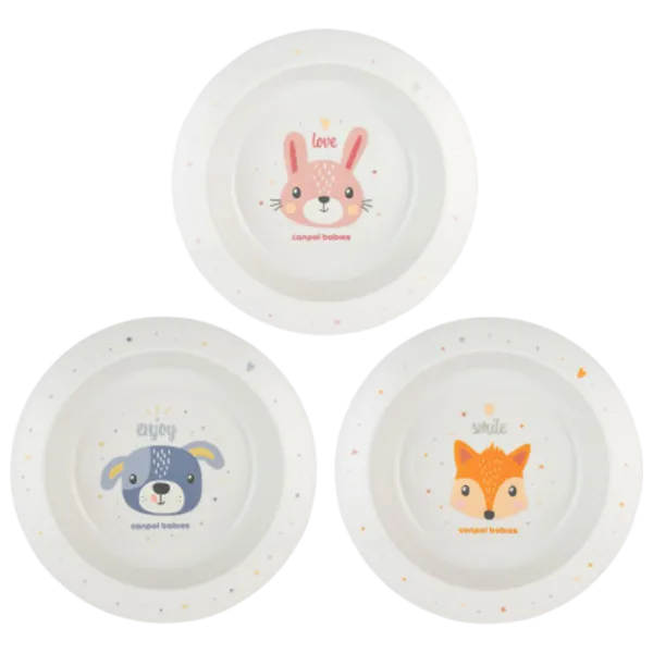 Farfurie Canpol Babies 4/412 Unisex / 4+ luni / White photo 1