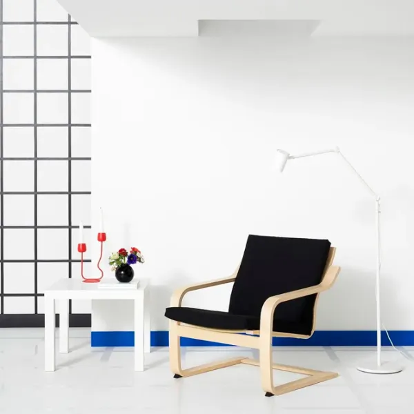 Fotoliu Ikea Poang/Vissle Beige Black photo 4