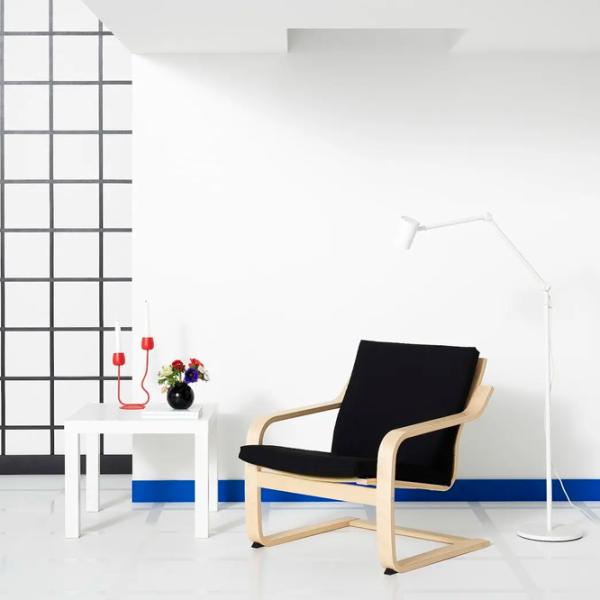 Fotoliu Ikea Poang/Vissle Beige Black photo 4