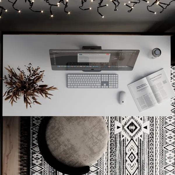 Masă de birou Mobicasa Brevity Loft PAL/ White photo 2