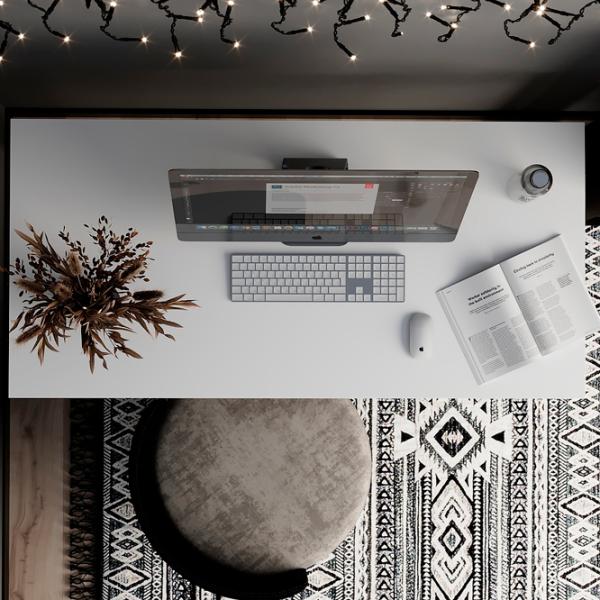 Masă de birou Mobicasa Brevity Loft PAL/ White photo 2