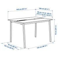 Офисный стол Ikea Mittzon ДСП/ Белый photo 3