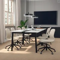 Офисный стол Ikea Mittzon ДСП/ Белый photo 8