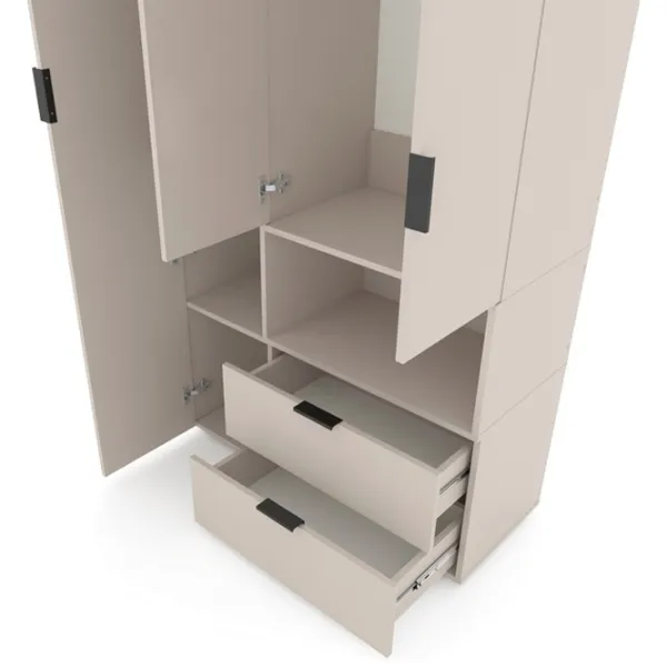 Dulap Nex Home A002R 230 x 100 x 42 / LPAL / Cashmere photo 3