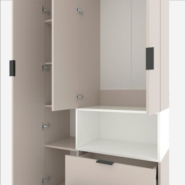 Dulap Nex Home A002R 230 x 100 x 42 / LPAL / Cashmere White Snow photo 4