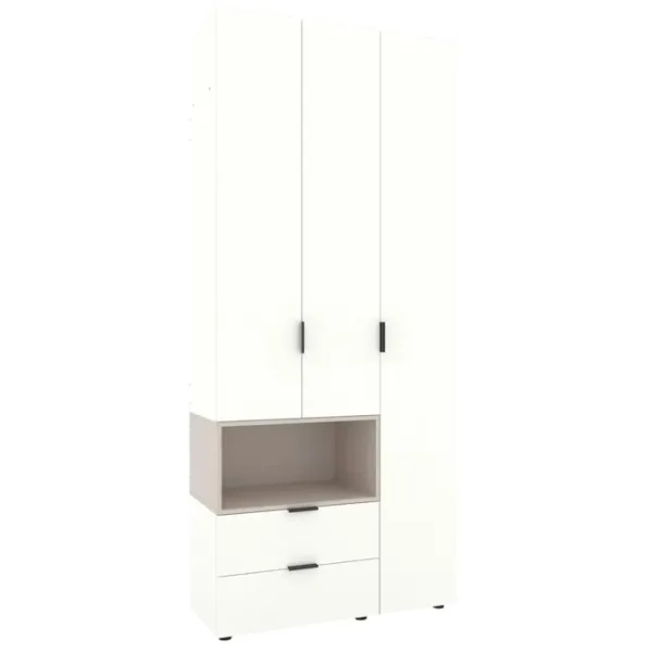 Dulap Nex Home A002R 230 x 100 x 42 / LPAL / White Snow Cashmere photo 2