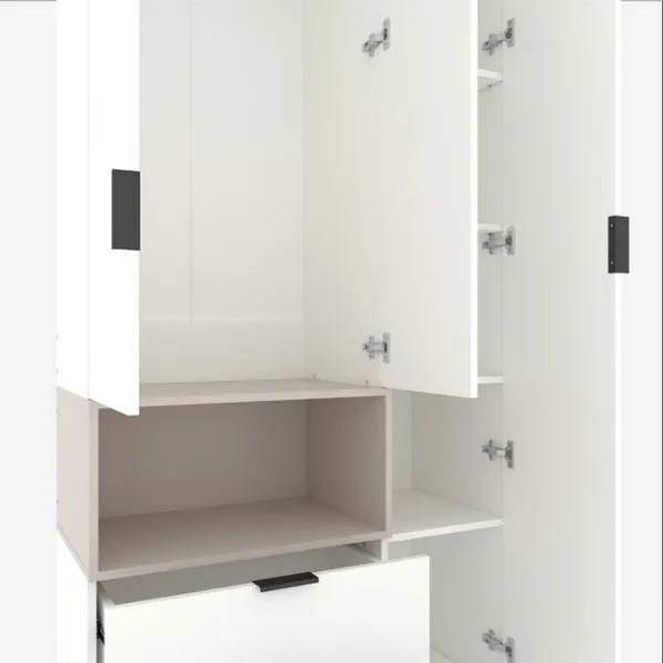 Dulap Nex Home A002R 230 x 100 x 42 / LPAL / White Snow Cashmere photo 5