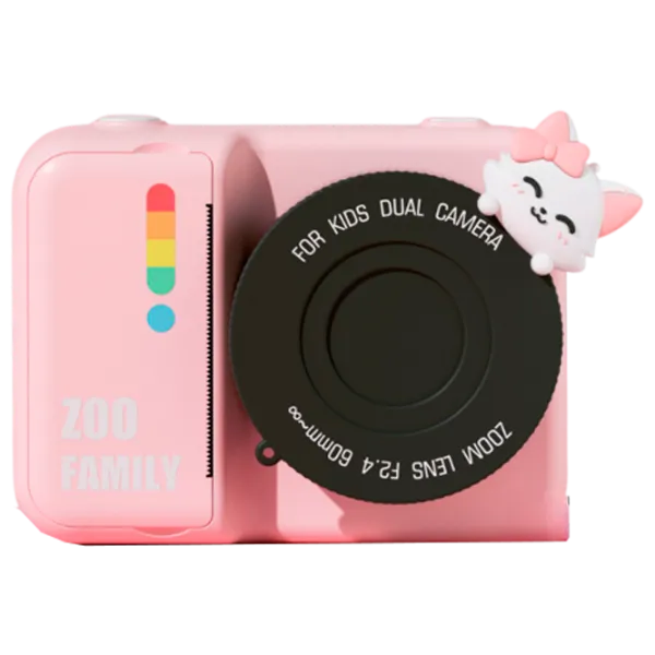 Фотоаппарат Kidyprint Zoo Family P2  3+ / Черный Розовый photo 1