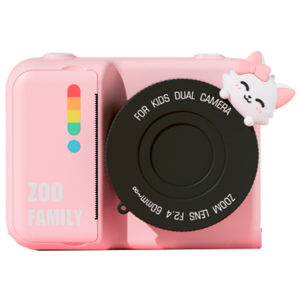 Фотоаппарат Kidyprint Zoo Family P2  3+ / Черный Розовый photo 1