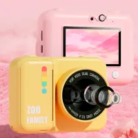 Фотоаппарат Kidyprint Zoo Family P2 3+ / Черный Розовый photo 4