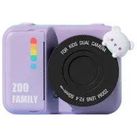Фотоаппарат Kidyprint Zoo Family P2  3+ / Черный Фиолетовый