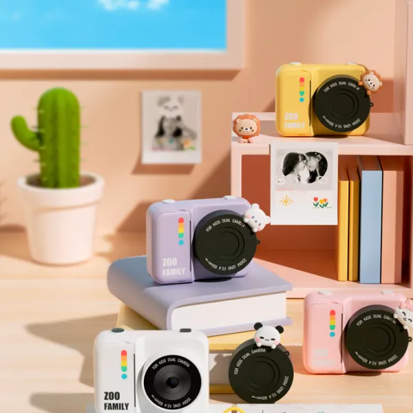 Фотоаппарат Kidyprint Zoo Family P2  3+ / Черный Фиолетовый photo 3