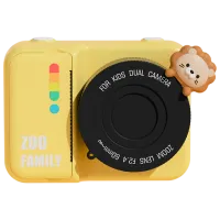 Фотоаппарат Kidyprint Zoo Family P2  3+ / Черный Желтый